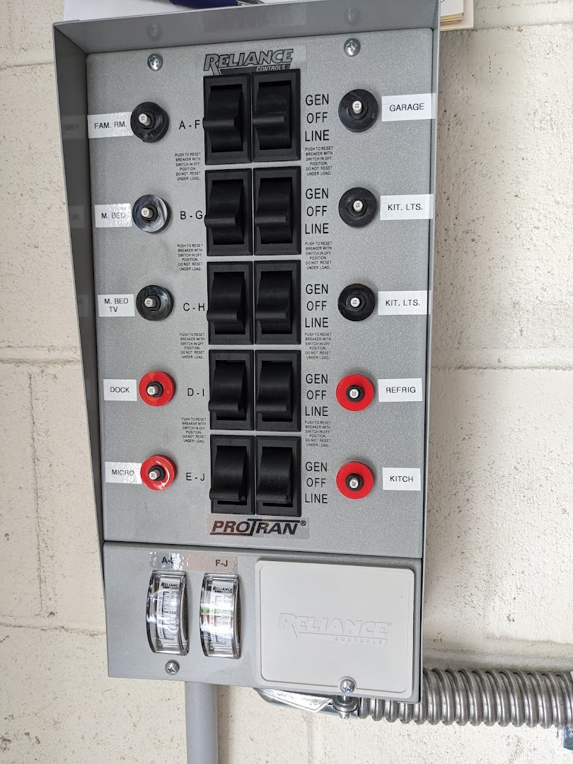 Generator transfer switch install, Palm Coast FL