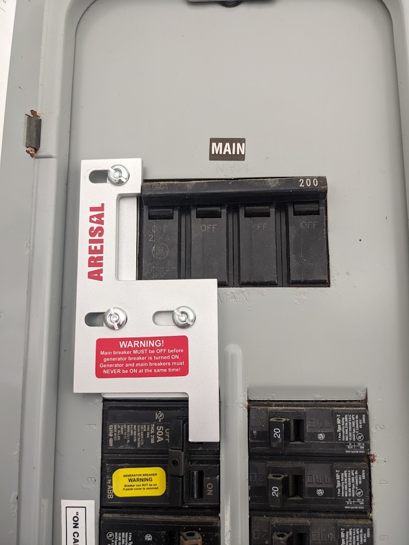 Main breaker panel install, Flagler County FL