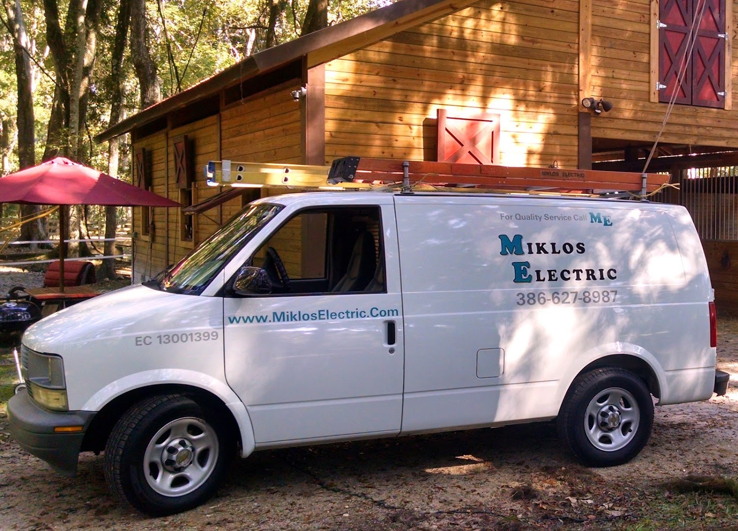 Miklos Electric service van in Palm Coast FL