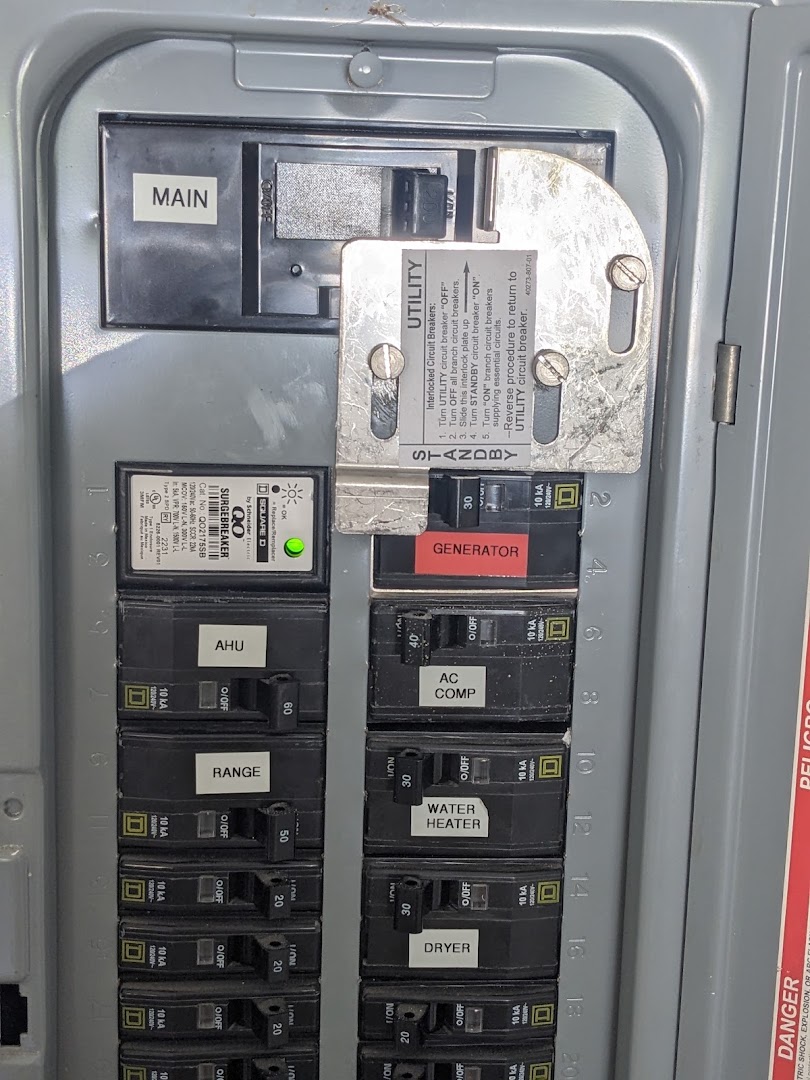 Service panel upgrade with labeled breakers, Palm Coast FL